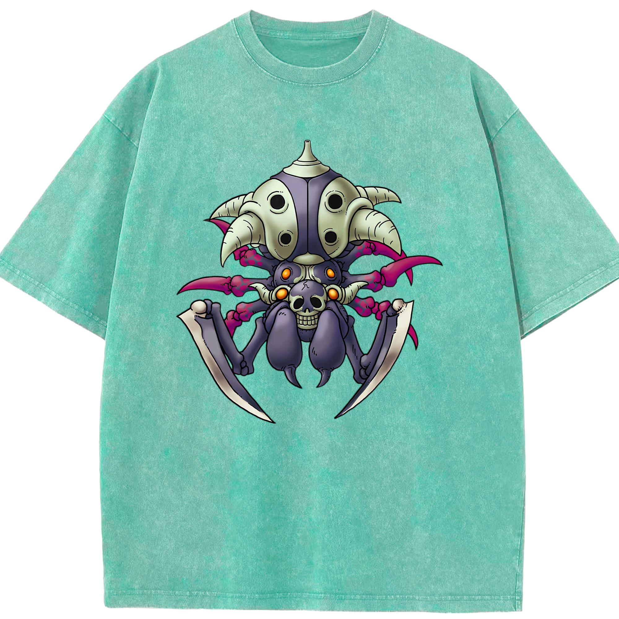 （画像用） ドラゴンクエスト Doragon Kuesuto Dragon Quest 綿100% ヴィンテージ風 半袖Tシャツ（フロントプリント）